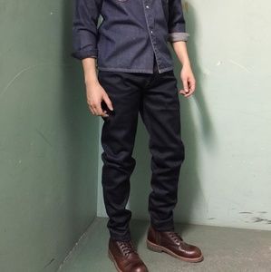 NWOT Unbranded Brand Black Selvedge Chino